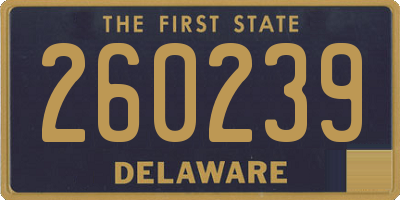 DE license plate 260239