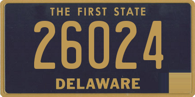 DE license plate 26024