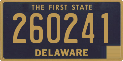DE license plate 260241