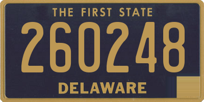 DE license plate 260248