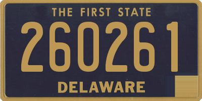 DE license plate 260261