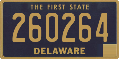 DE license plate 260264