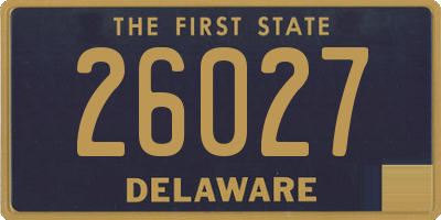 DE license plate 26027