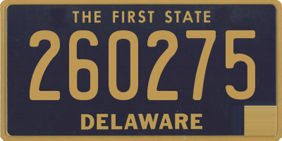 DE license plate 260275
