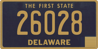DE license plate 26028