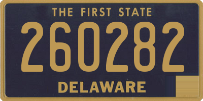 DE license plate 260282