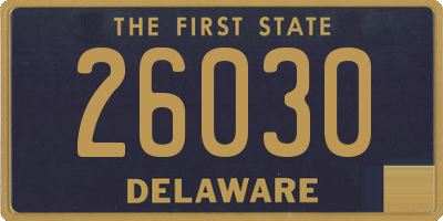 DE license plate 26030
