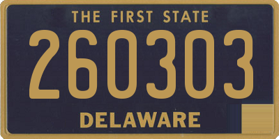 DE license plate 260303