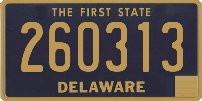 DE license plate 260313
