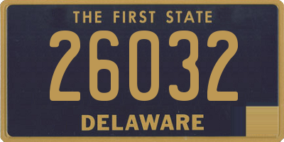 DE license plate 26032