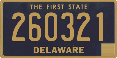 DE license plate 260321