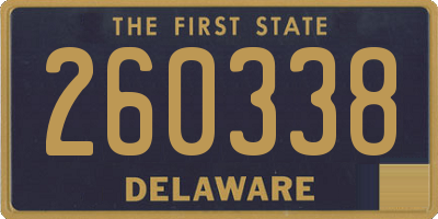 DE license plate 260338