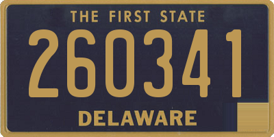 DE license plate 260341