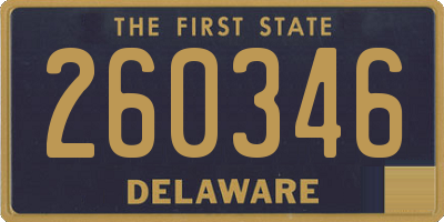 DE license plate 260346