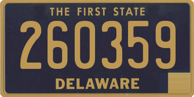 DE license plate 260359