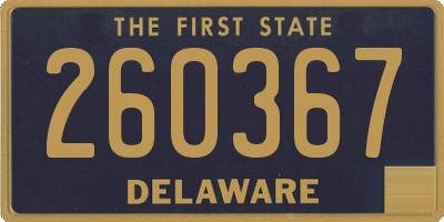 DE license plate 260367