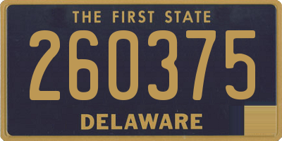 DE license plate 260375