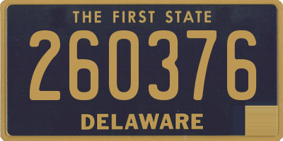 DE license plate 260376