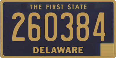 DE license plate 260384