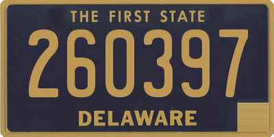 DE license plate 260397