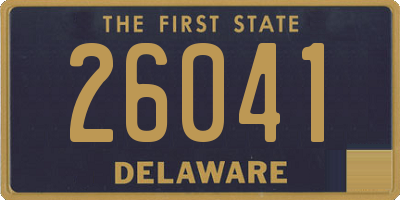 DE license plate 26041