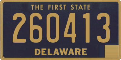 DE license plate 260413