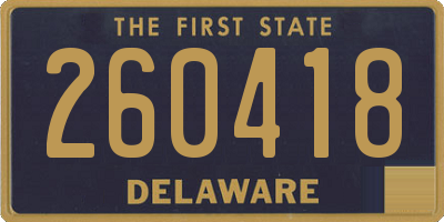 DE license plate 260418