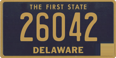 DE license plate 26042