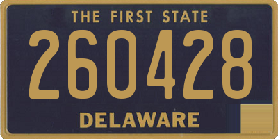 DE license plate 260428