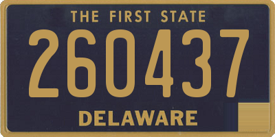 DE license plate 260437