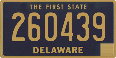DE license plate 260439