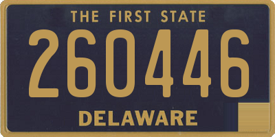 DE license plate 260446