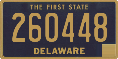DE license plate 260448