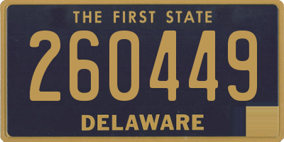DE license plate 260449