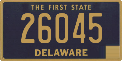 DE license plate 26045