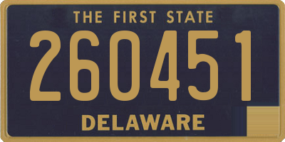 DE license plate 260451
