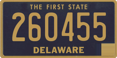 DE license plate 260455