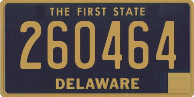 DE license plate 260464