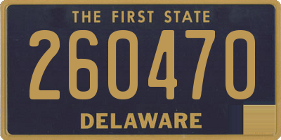 DE license plate 260470