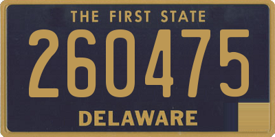DE license plate 260475
