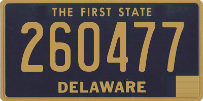 DE license plate 260477