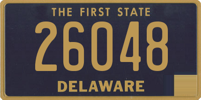 DE license plate 26048