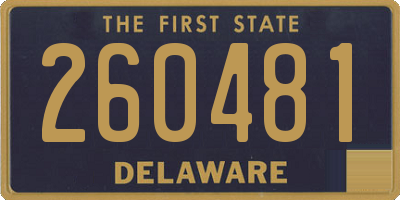 DE license plate 260481