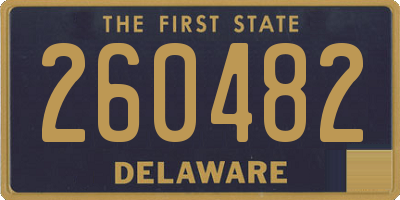 DE license plate 260482