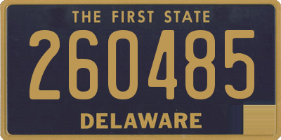 DE license plate 260485