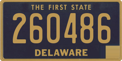 DE license plate 260486