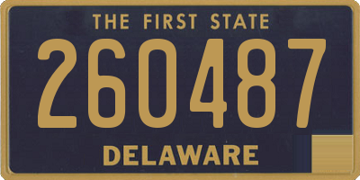 DE license plate 260487