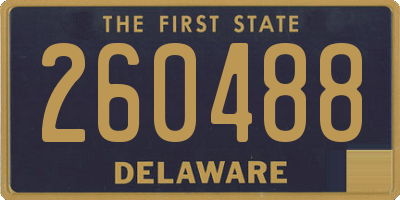 DE license plate 260488