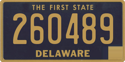 DE license plate 260489