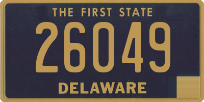 DE license plate 26049
